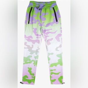 Create 2MRW Pastel Camo Jogger Pants NWT Size Medium Green Purple Pink MSRP $98